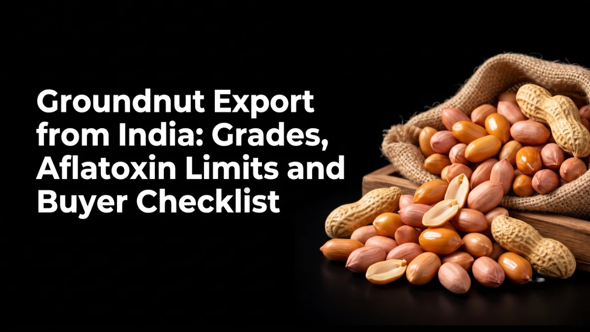 groundnut export from India